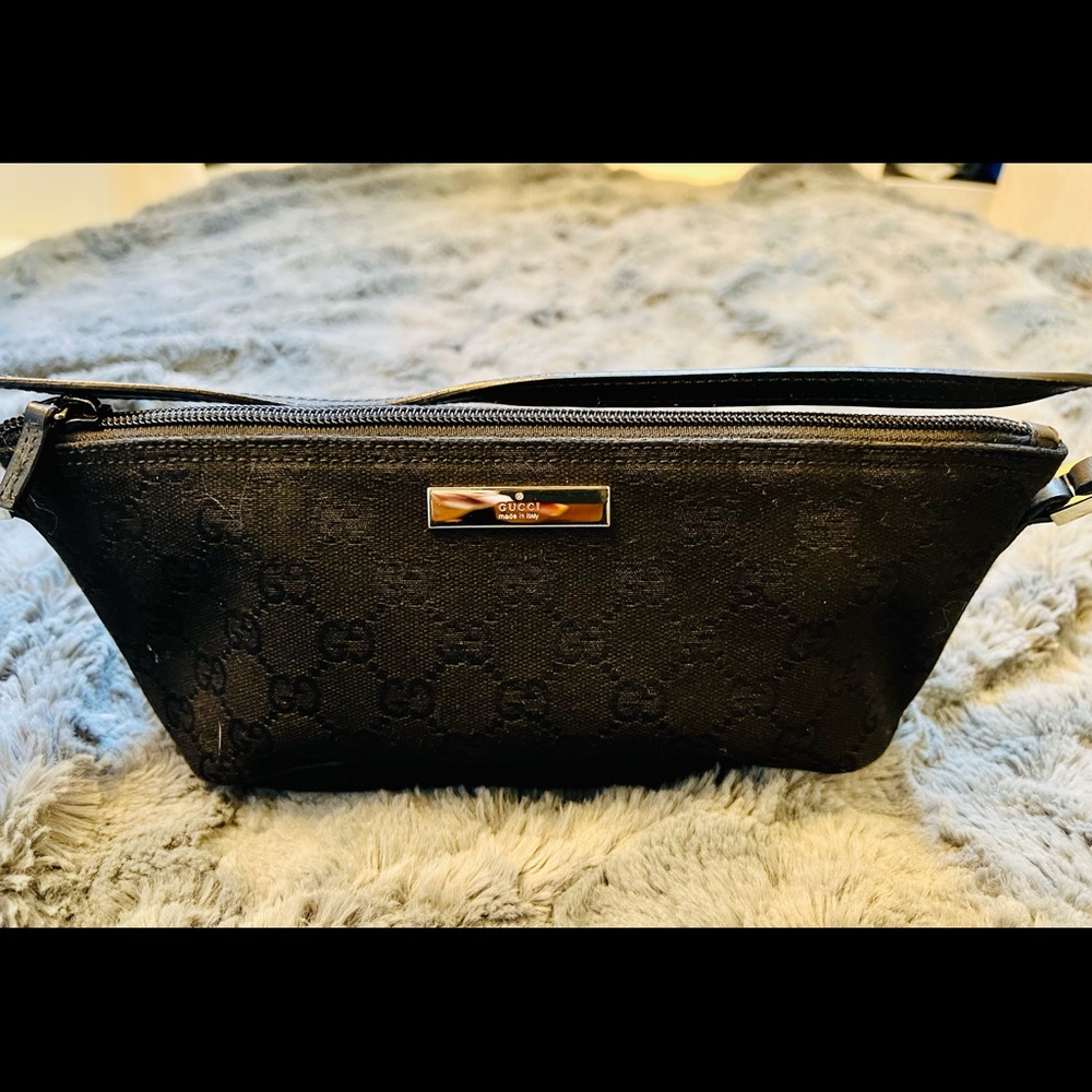 Gucci Monogram Canvas Pochette